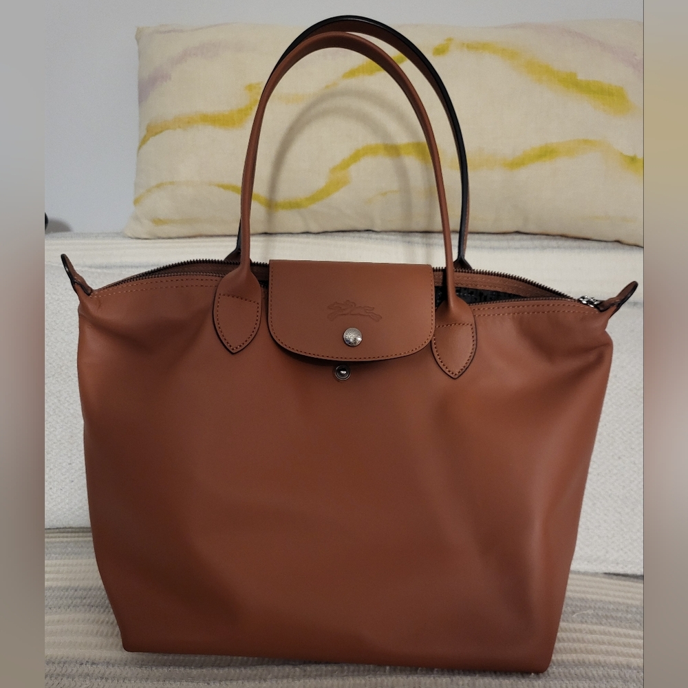 Longchamp Leather Le Pliage Xtra Medium
